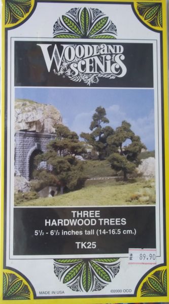 Kit Árvores P/ Maquete TK 25 - 1:87 - Woodland Scenics